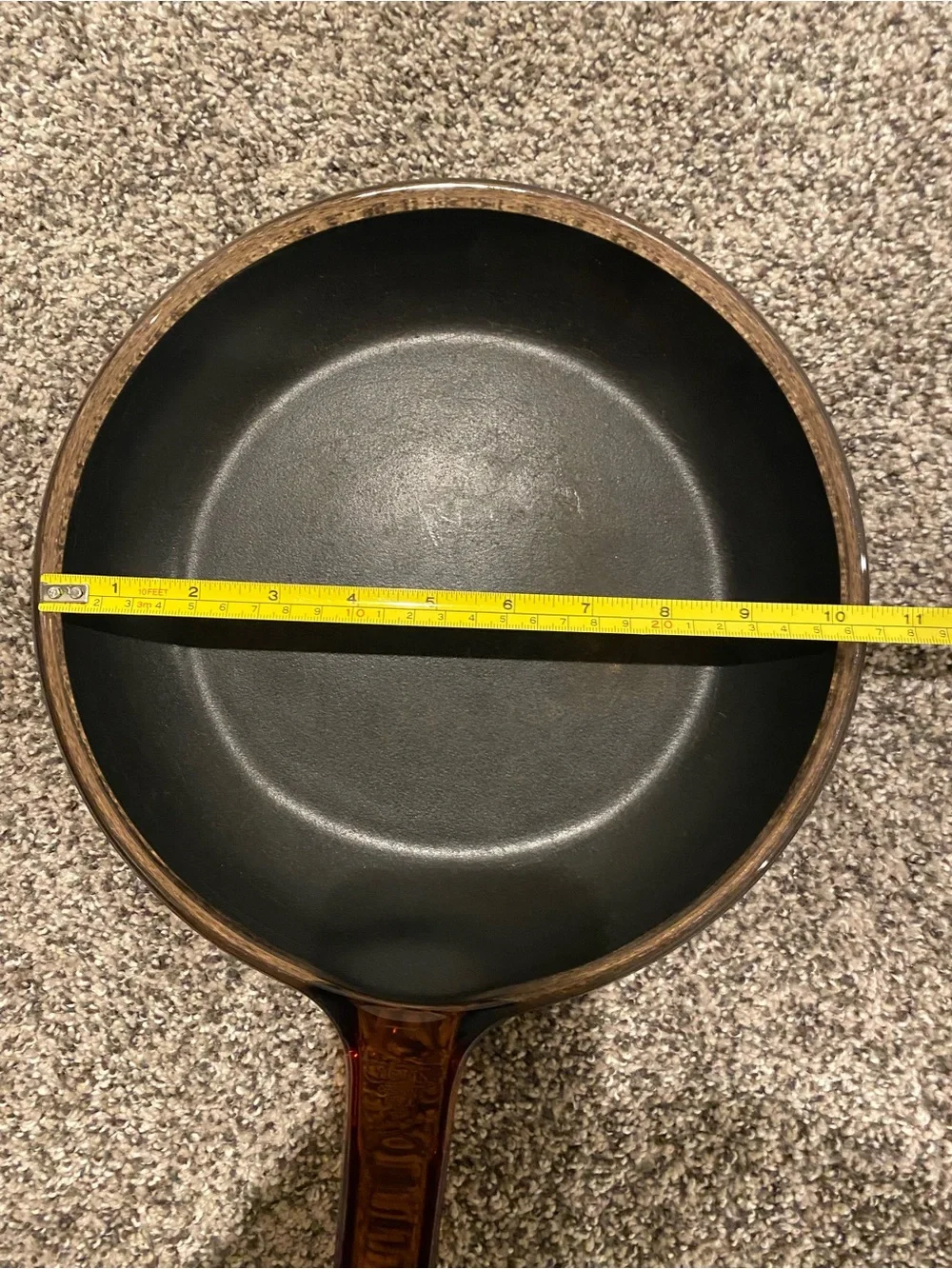 VISIONS CorningVision Amber Glass Non-Stick Frying Pan Skillet 10 in